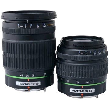 Pentax SMC PENTAX-DA 18-55mm F3.5-5.6 AL 16-45mm F4 ED AL, Nieuw