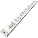 Aluminium afsluitbaar schuifrooster opbouw 370 x 30mm - WIT, Verzenden, Nieuw