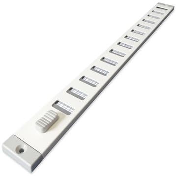 Aluminium afsluitbaar schuifrooster opbouw 370 x 30mm - WIT, Verzenden, Nieuw