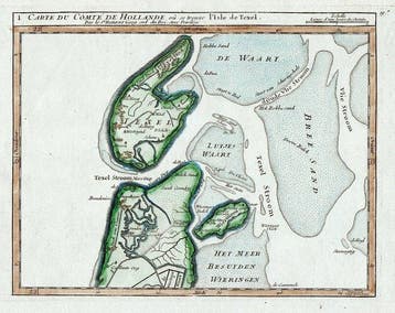 Nederland - Texel; Robert de Vaugondy - Carte du Comté de, Nieuw