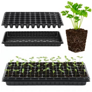 Moestuinbakken - 2 stuks -  Zaailingen Tray - 66 Cellen, Ophalen of Verzenden, Nieuw