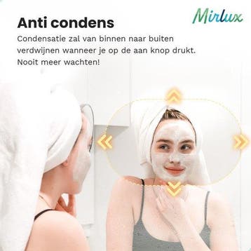 2dekans | Mirlux Badkamerspiegel met LED Verlichting &, Ophalen of Verzenden, Zo goed als nieuw