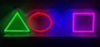 Play knoppen NEON bord led lichtbord verlichting lamp reclam, Verzenden, Nieuw