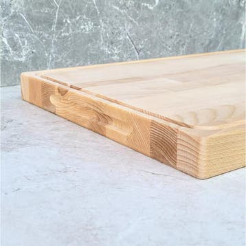 HOCHO Dikke Beuken Hakblok – Snijplank met Sapgeul en Han., Ophalen of Verzenden, Nieuw