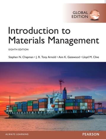 Introduction to Materials Management 9781292162355, Zo goed als nieuw