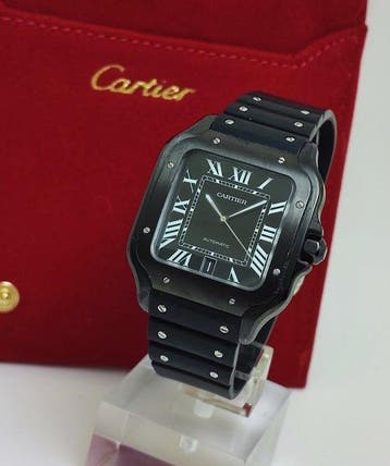 Cartier - Santos de Cartier Large Black - WSSA0039 - Heren -, Nieuw