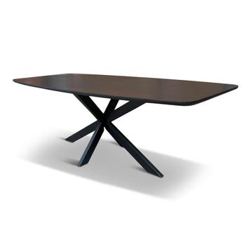 Eettafel Deens Ovaal Elise 300x120cm Zwart Mango, Huis en Inrichting, Tafels | Eettafels, Ophalen of Verzenden, Nieuw