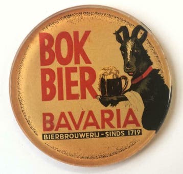 Occasion - Ronde taplens Bok bier Bavaria, Verzenden