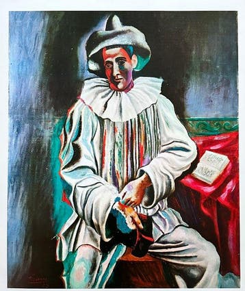Pablo Picasso (1881-1973) - Pierrot assis