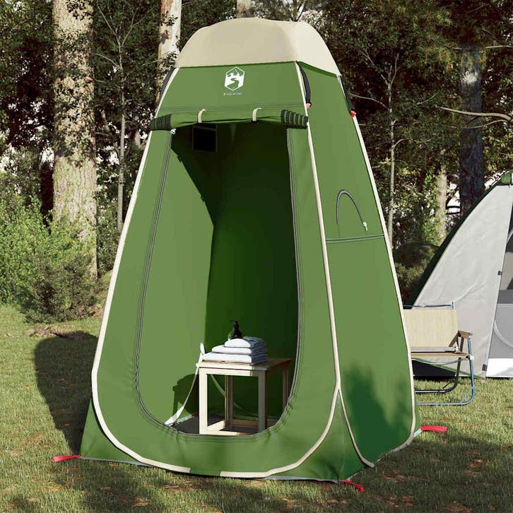vidaXL Privacytent pop-up waterdicht groen, Caravans en Kamperen, Tenten, Nieuw, tot en met 2, Verzenden
