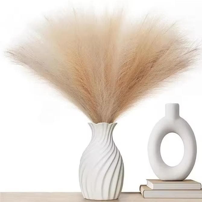 Set van 30 Kunstmatige Pampas Gras Takken Boho Droogbloemen, Huis en Inrichting, Woonaccessoires | Kunstplanten en Kunstbloemen