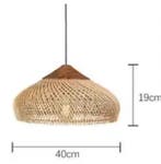 Vintage Boho Rotan Hanglamp – E27 Lamp voor Eetkamer Woonkam, Huis en Inrichting, Lampen | Hanglampen, Verzenden, Nieuw