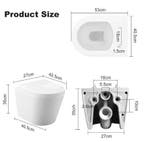 Modern Wandtoilet U/D-Vorm met Soft-Close Deksel, Huis en Inrichting, Verzenden, Nieuw