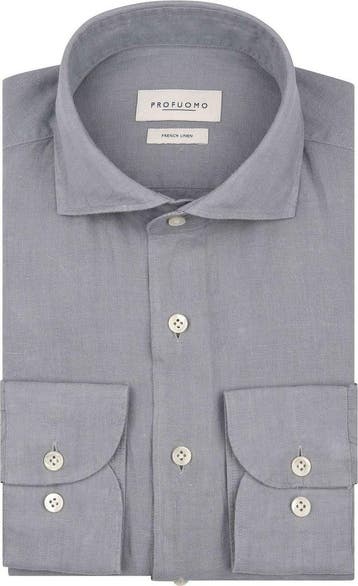 Profuomo Overhemd Linnen Blauw maat 37 Heren, Verzenden, Nieuw, Blauw, Profuomo