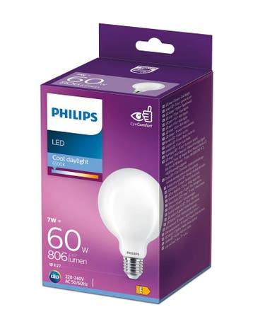 Philips LED Globelamp G93 E27 7W 806lm 6500K Daglicht | M..., Ophalen of Verzenden, Nieuw