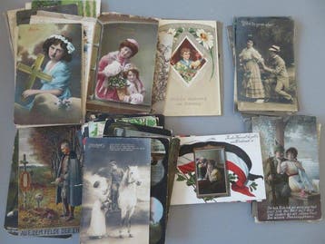 Duitsland - Militair - Duitsland Patriottische postkaarten, Gelopen