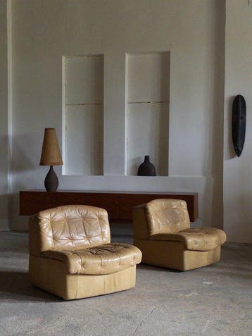 Knoll Sitzmöbel - Fauteuil - Leder - twee