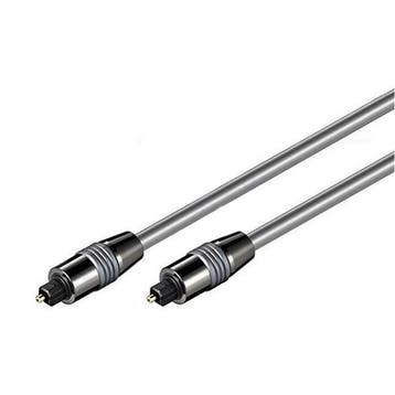 Optische kabel 10 meter Toslink - Silver Series, Computers en Software, Pc- en Netwerkkabels, Ophalen of Verzenden, Nieuw