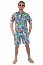 Korte Broek Hawaii Papegaaien Blauw, Ophalen of Verzenden, Nieuw