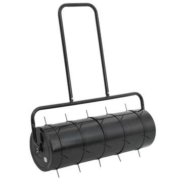 vidaXL Gazonroller trekbaar met beluchtingsklemmen 63 L, Verzenden, Nieuw