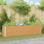 vidaXL Verhoogde plantenbak 290 x 50 x 68 cm Gegalvaniseerd, Verzenden, Minder dan 60 cm, Nieuw, Metaal