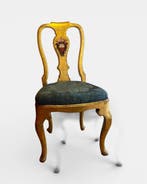 Stoel - Verguld hout - Pattona Toscana, Antiek en Kunst