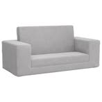 Kinderslaapbank Lichtgrijs Pluche | Retourdeal 34% Korting, Huis en Inrichting, Banken | Bankstellen, Overige materialen, 75 tot 100 cm