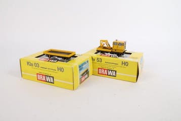 Brawa H0 - 0500/0501 - Treinset (2) - Spooronderhoudswagen, Nieuw