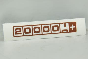 Sticker 200000+ kilometer BRONS, Ophalen of Verzenden, Nieuw