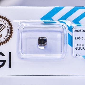 Zonder minimumprijs - 1 pcs Diamant (Natuurlijk gekleurd) -, Nieuw