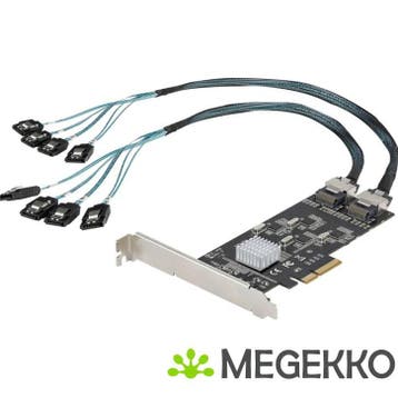 StarTech.com 8 Port SATA PCIe Kaart, PCI Express 6Gbps SATA, Verzenden, Nieuw, Startech