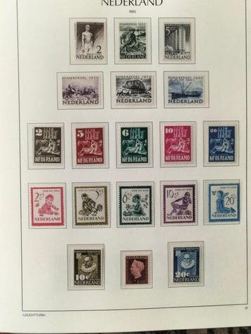 Nederland 1950/1990 - Compleet op hoofdnummers, inc blokken, Gestempeld