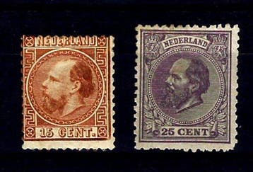 Nederland 1867 - Koning Willem III met certificaten - NVPH, Gestempeld