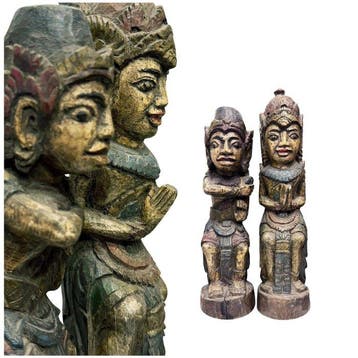 Pair of ORIGINAL Balinese Temple Guardian Statues - PRATIMA