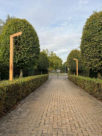 Lantaarnpaal eiken hout led 1080 lumen 3 en 5 meter, Verzenden, Nieuw, Bewegingssensor