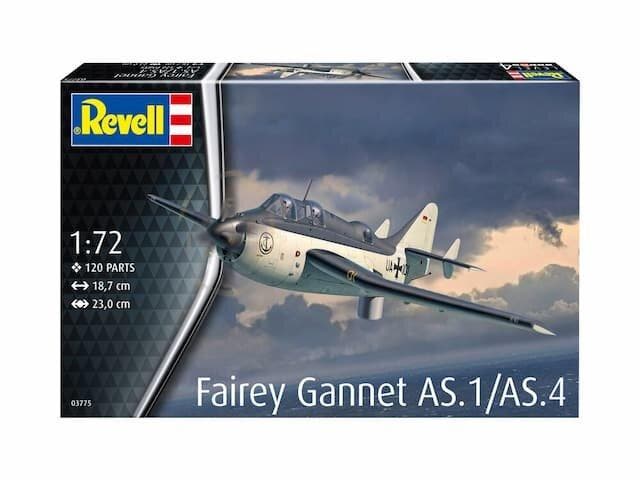 REVELL 03775 FAIREY GANNET AS.1/AS.4 1/72, Hobby en Vrije tijd, Modelbouw | Vliegtuigen en Helikopters, Verzenden