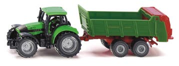 Siku tractor met universele mest zaaier  1:87, Ophalen of Verzenden, Nieuw