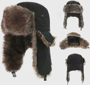 Warme Ushanka Wintermuts voor Heren met Oorflappen - Russisc, Verzenden, Nieuw