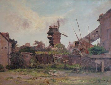 Paul Morizet (1850-) - Le Moulin de la Galette, Montmartre