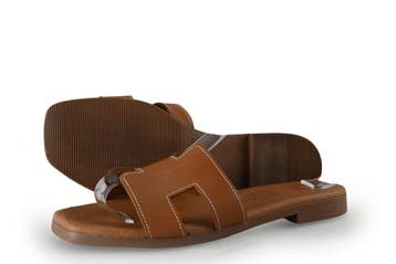 Oh My Sandals Slippers in maat 37 Cognac, Slippers, Overige kleuren, Verzenden, Zo goed als nieuw