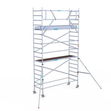 Rolsteiger Original 90x305 6,2m werkhoogte tegen de gevel, Verzenden, Nieuw, Rolsteiger of Kamersteiger, 5 meter of hoger