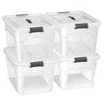 Opbergdoos / Opslagbox 30 L - Kunststof - 4-Delig - Incl. De, Huis en Inrichting, Verzenden, Nieuw