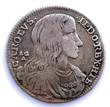 Spanje. Carlos II. Tari 1689 Nápoles. VARIANTE. Muy rara, Postzegels en Munten