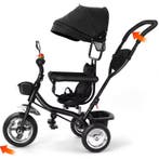 Meegroeifiets 3-in-1 Kinderdriewieler met Duwstang en Mand, Fietsen en Brommers, Fietsen | Driewielers, Verzenden, Nieuw