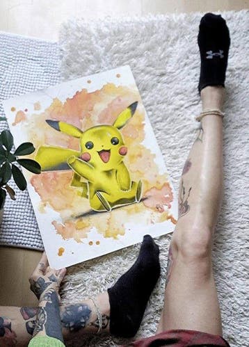 PIKACHU X CHRISTINA RUDNICK • Nintendo Pokemon FanArt 1/1, Nieuw