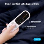 2dekans | Auronic Elektrische Deken - Warmtedeken - Sherpa, Huis en Inrichting, Ophalen of Verzenden, Zo goed als nieuw, Blauw