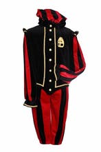 Pietenpak Menorca Luxe Zwart-Rood - XXL, Diversen, Sinterklaas, Verzenden, Nieuw