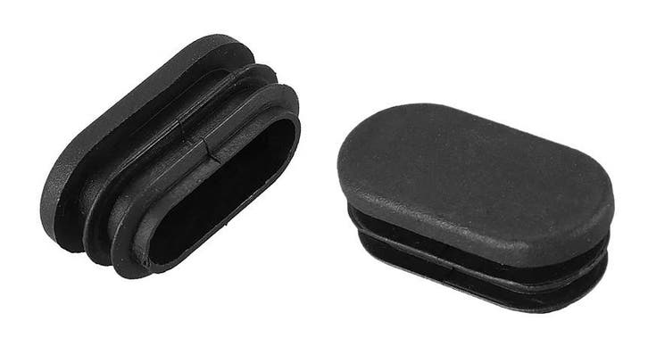 Plastic stoelpootdop (intern, ovaal, 28-33-34, zwart) [I-OV, Huis en Inrichting, Woonaccessoires | Overige, Nieuw, Ophalen of Verzenden