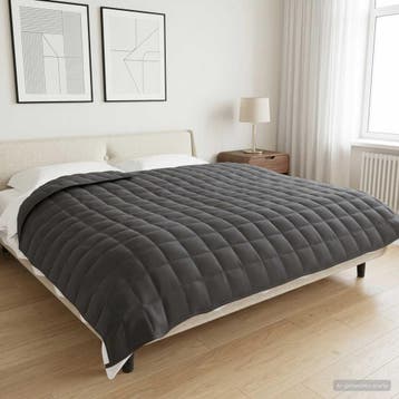 vidaXL Verzwaringsdeken Antraciet 220 x 260 cm 11 kg 100%, Verzenden, Nieuw