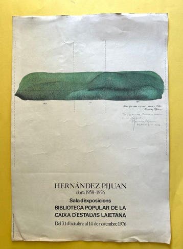 Joan Hernández Pijuan (1931–2005) - Original Exhibition